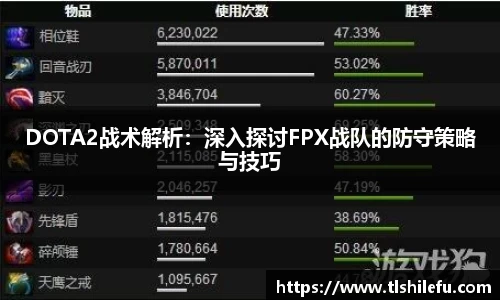 DOTA2战术解析:深入探讨FPX战队的防守策略与技巧