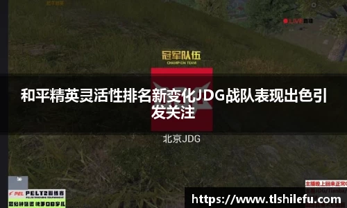 和平精英灵活性排名新变化JDG战队表现出色引发关注