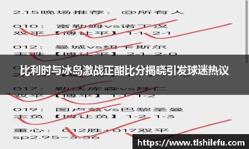 比利时与冰岛激战正酣比分揭晓引发球迷热议